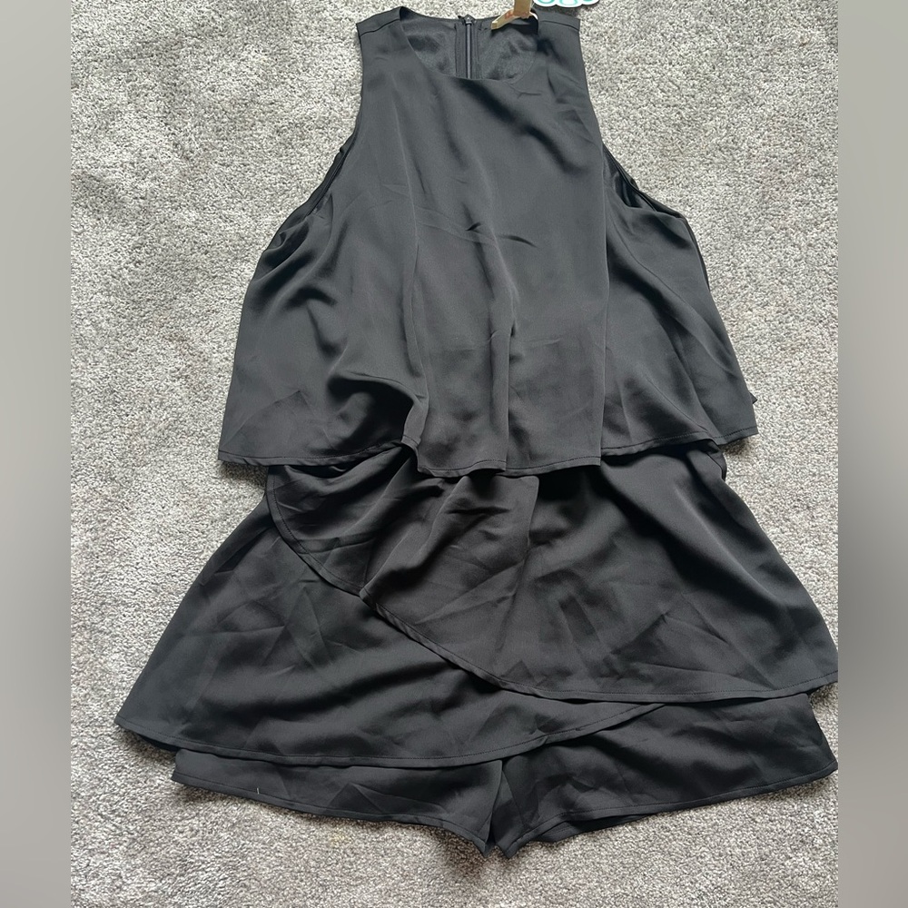 Black Ruffle Romper - Picture 2 of 6